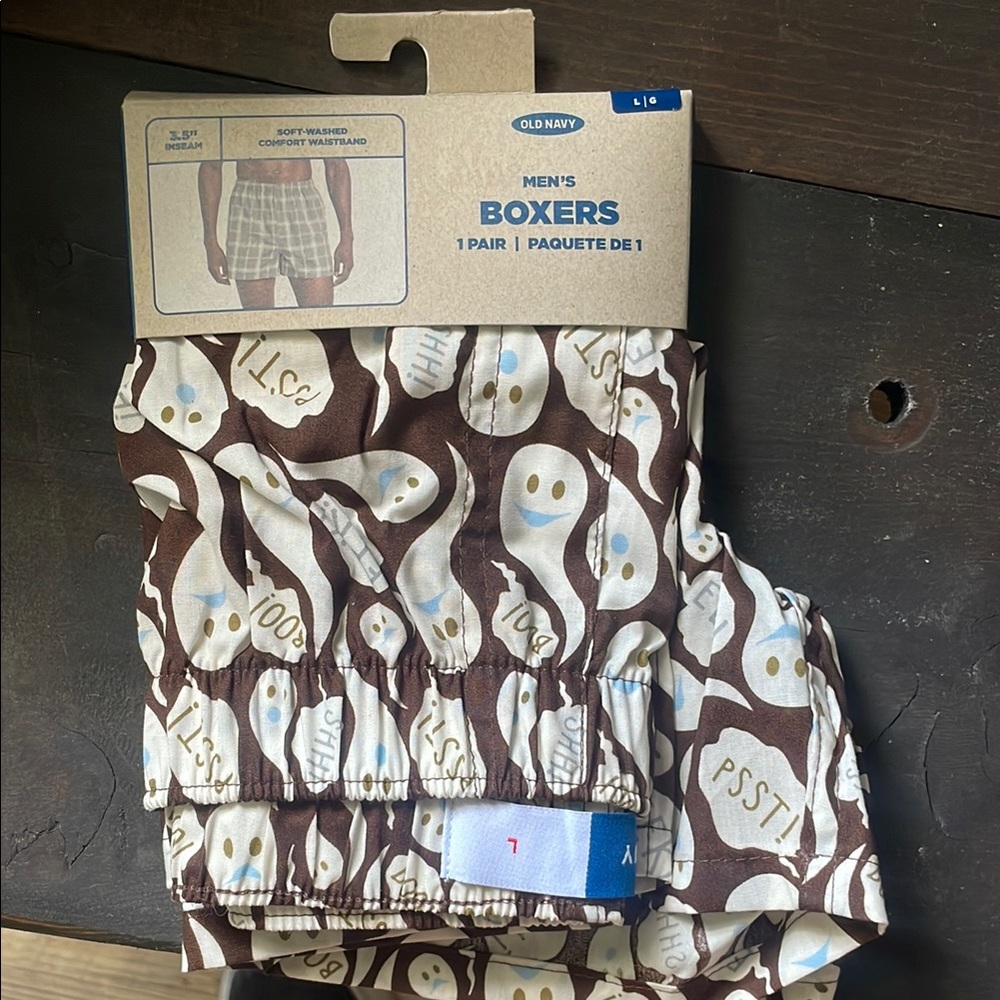 Old Navy Men's Boxers with Smiley Face Pattern